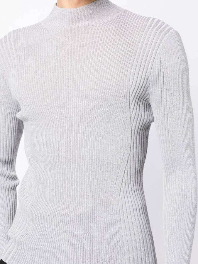 Dion Lee Ribgebreide trui Grijs