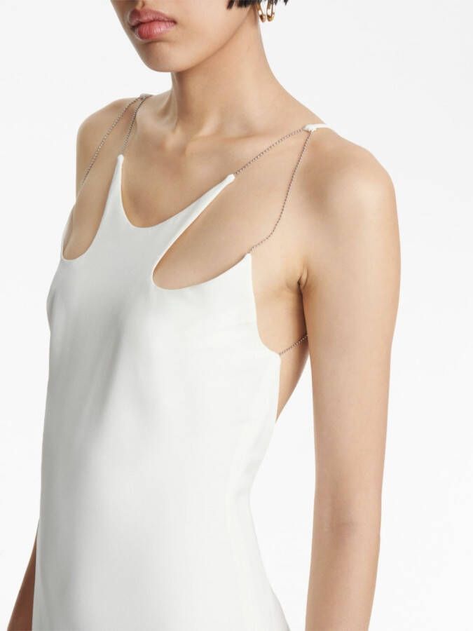 Dion Lee Midi-jurk met lage rug Wit