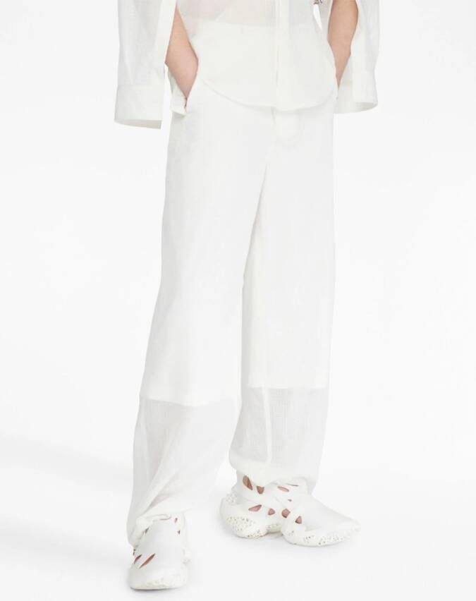 Dion Lee Semi-doorzichtige broek Wit