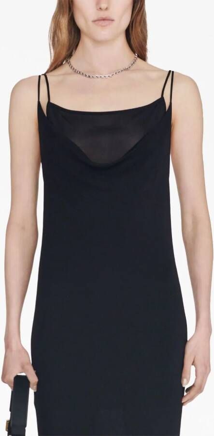 Dion Lee Semi-doorzichtige jurk Zwart