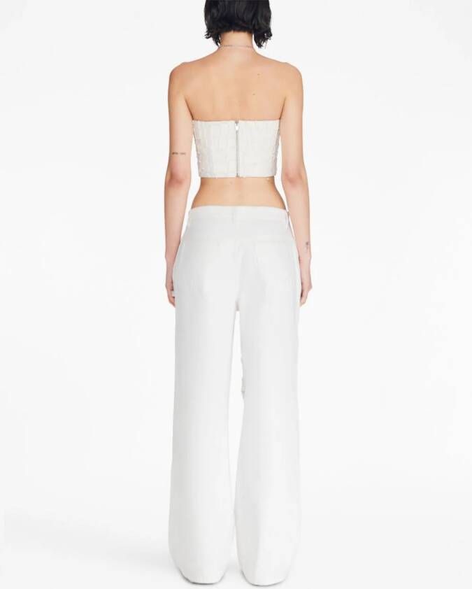 Dion Lee Strapless top Wit