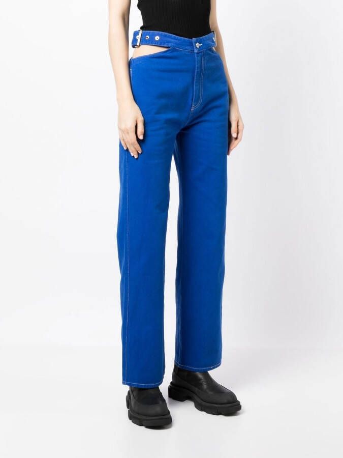 Dion Lee Straight jeans Blauw