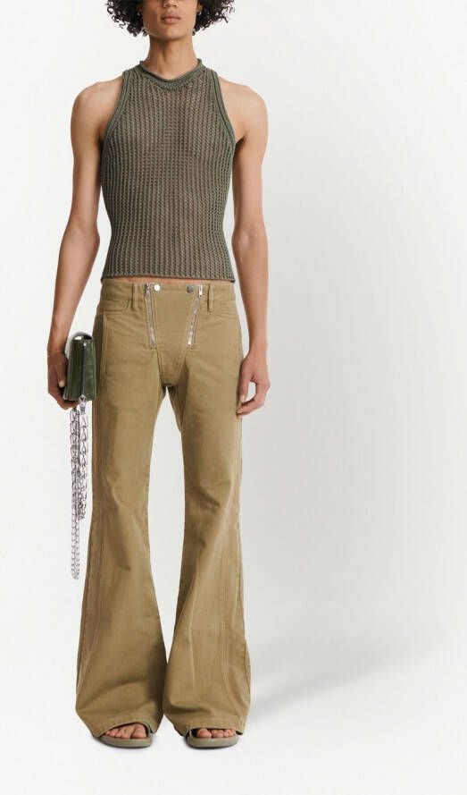 Dion Lee Tanktop met mesh Groen