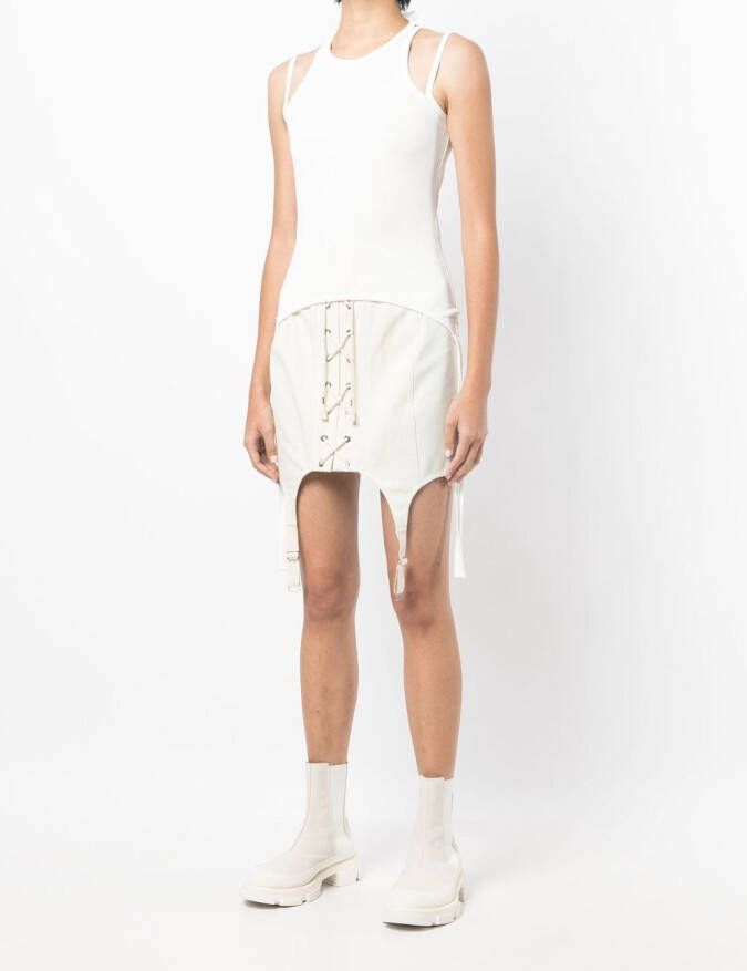 Dion Lee Tanktop met ronde hals Wit