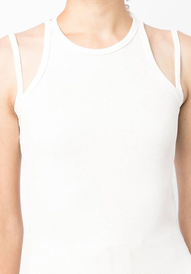 Dion Lee Tanktop met ronde hals Wit