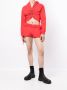 Dion Lee Trainingsshorts met opgerolde taille Rood - Thumbnail 3