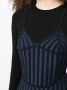 Dion Lee Tweekleurige jurk Zwart - Thumbnail 5