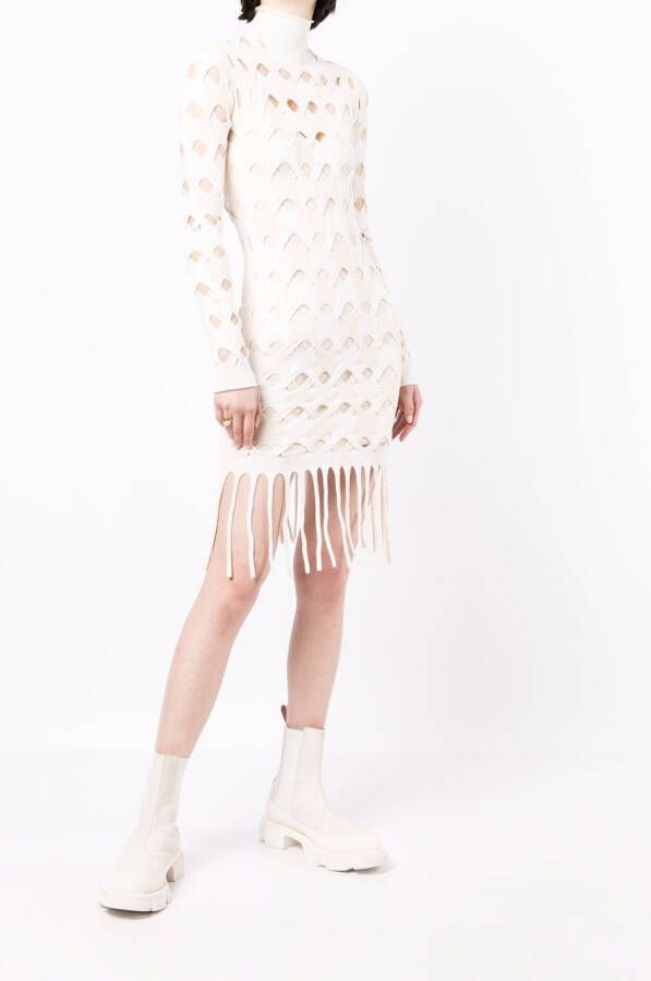 Dion Lee Tweekleurige mini-jurk Wit