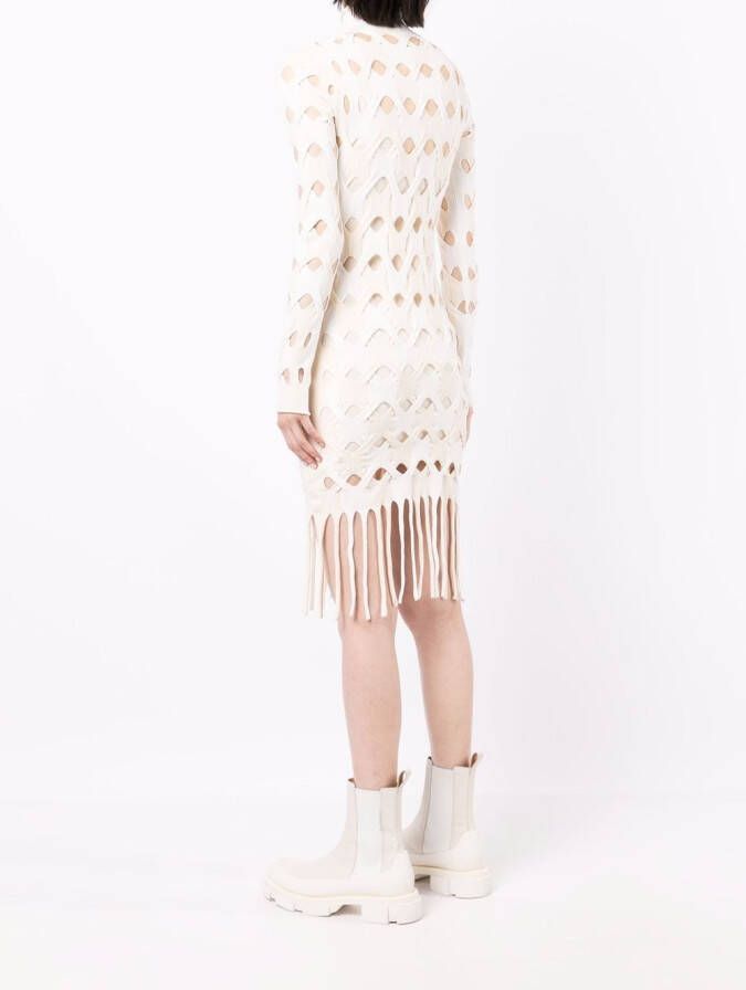 Dion Lee Tweekleurige mini-jurk Wit