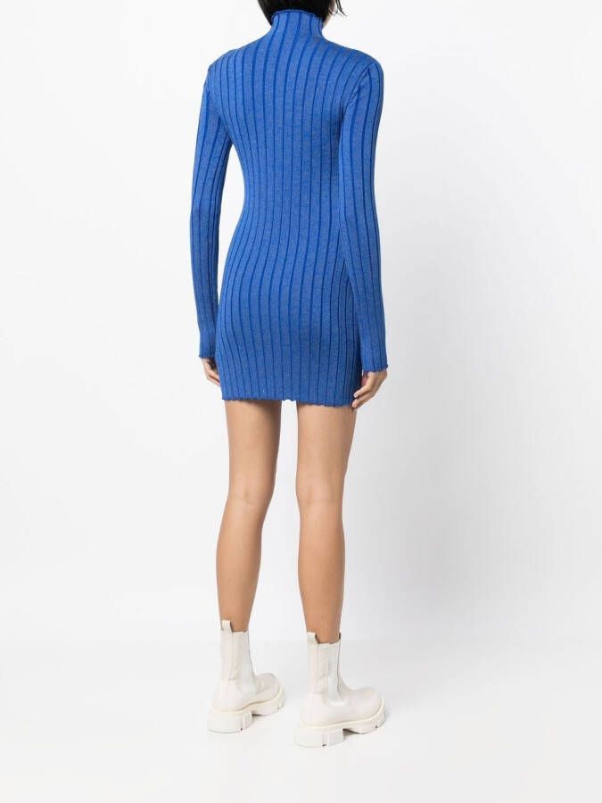 Dion Lee x Braid mini-jurk Blauw
