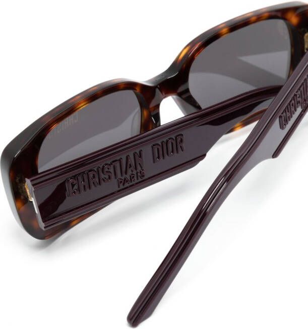 Dior Eyewear Wil S2U zonnebril met rechthoekig montuur Bruin