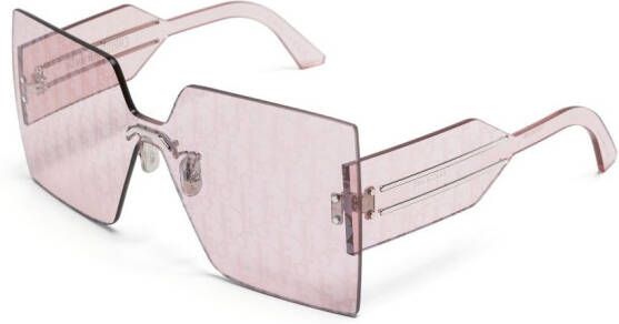 Dior Eyewear Zonnebril met transparante montuur Roze
