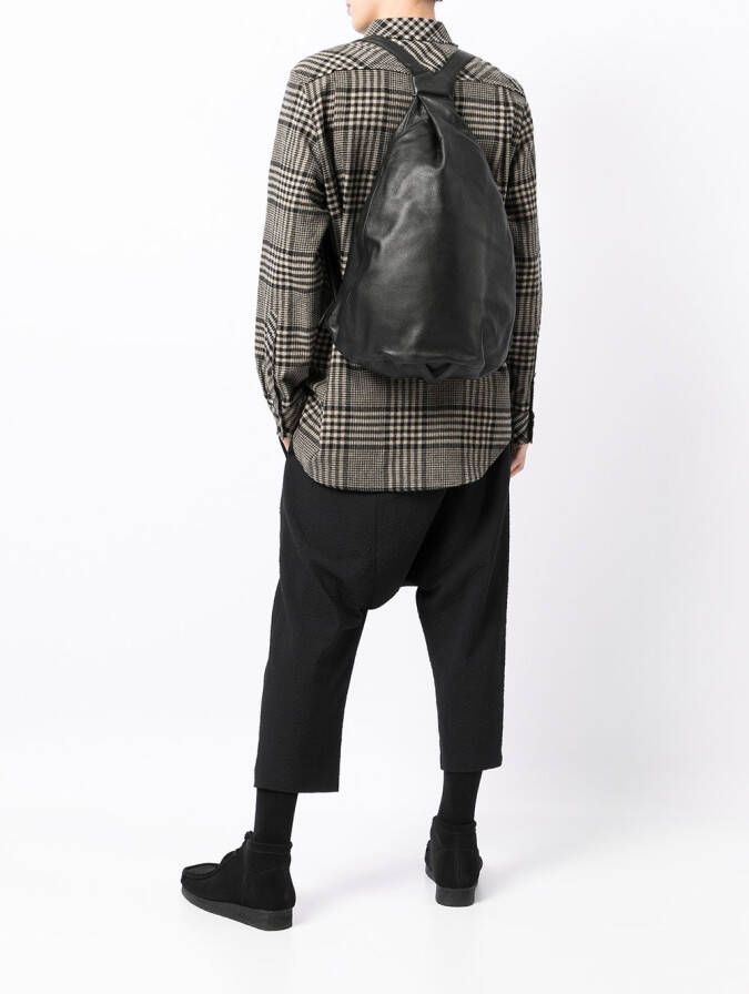 Discord Yohji Yamamoto Rugzak met logo-reliëf Zwart