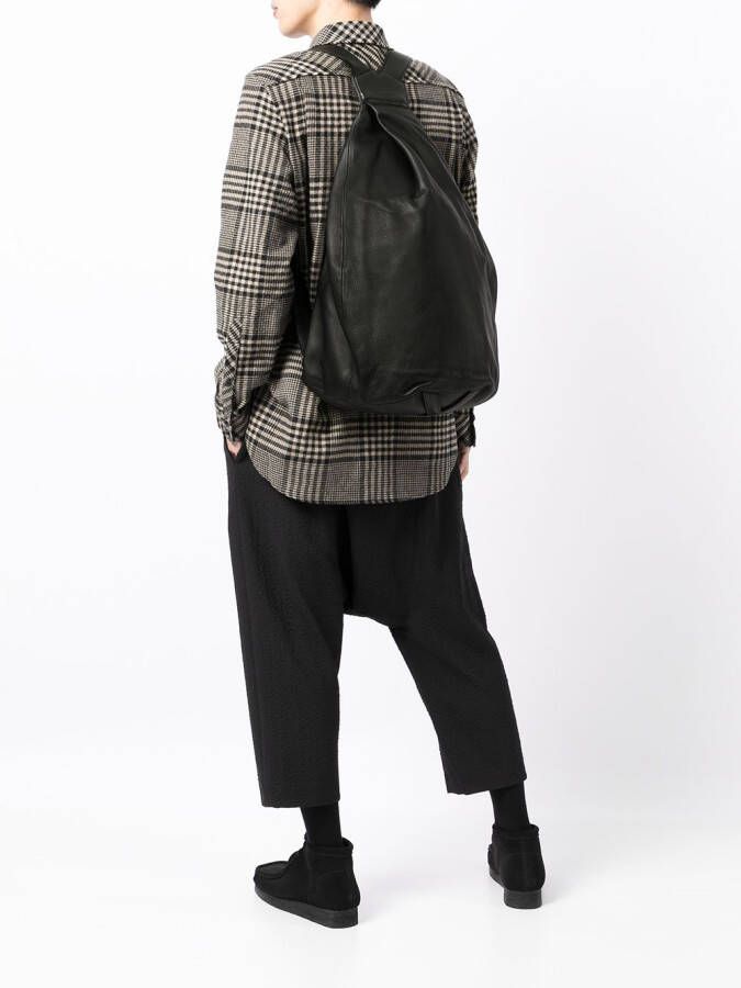 Discord Yohji Yamamoto Rugzak met logo-reliëf Zwart