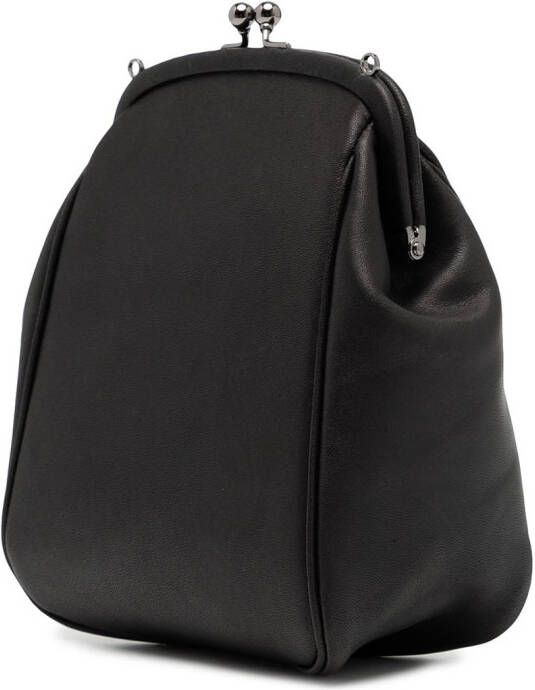 Discord Yohji Yamamoto Schoudertas met logo-reliëf Zwart