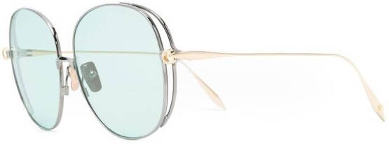 Dita Eyewear Zonnebril met oversized rond montuur Goud