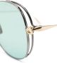 Dita Eyewear Zonnebril met oversized rond montuur Goud - Thumbnail 3