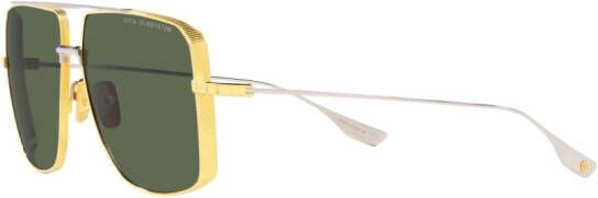 Dita Eyewear Zonnebril met metalen montuur Goud