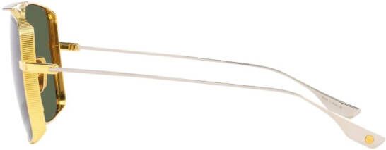 Dita Eyewear Zonnebril met metalen montuur Goud