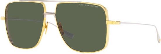 Dita Eyewear Zonnebril met metalen montuur Goud