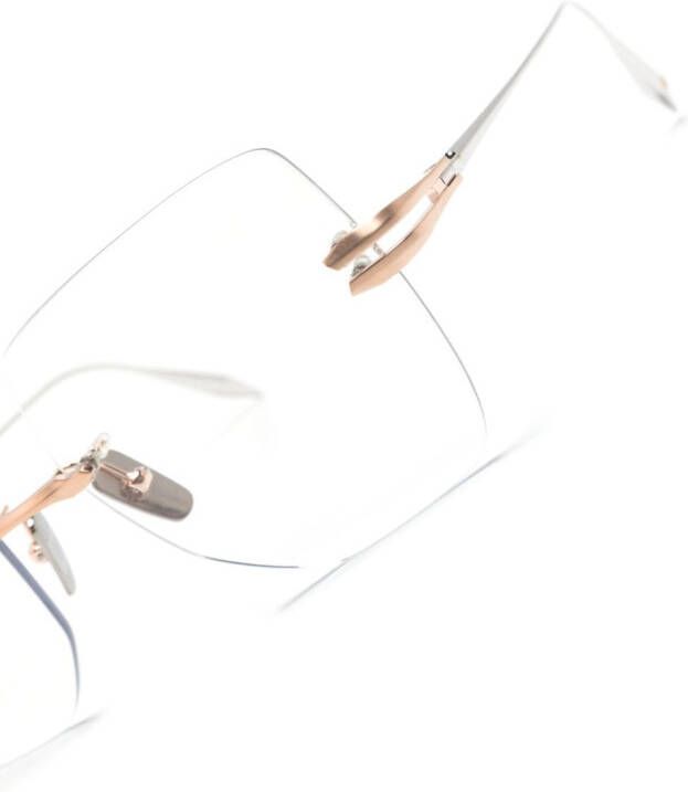 Dita Eyewear Embra bril met randloos montuur Zilver