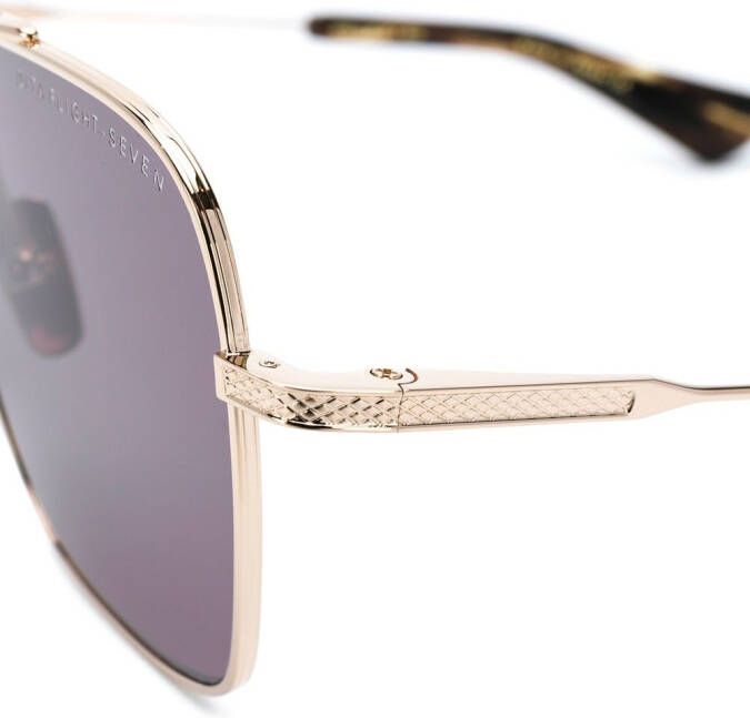 Dita Eyewear Flight Seven navigator zonnebril Metallic