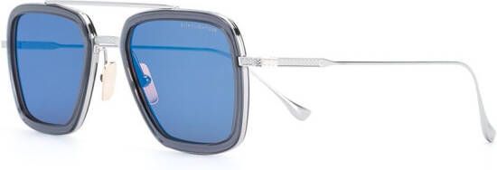 Dita Eyewear Flight zonnebril met vierkant montuur Zilver
