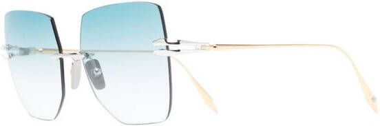Dita Eyewear Zonnebril met vlinder montuur Goud