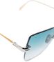 Dita Eyewear Zonnebril met vlinder montuur Goud - Thumbnail 3