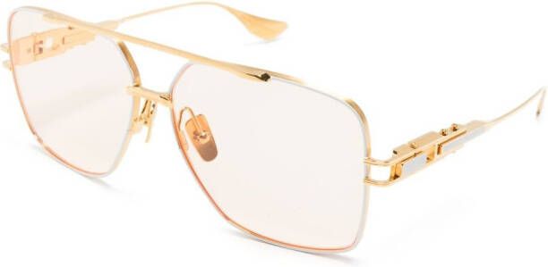Dita Eyewear Grand Emperik zonnebril met rechthoekig montuur Wit