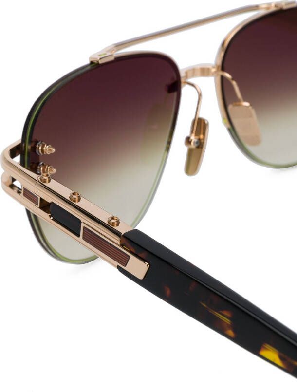 Dita Eyewear Grand-Evo zonnebril met piloten montuur Bruin