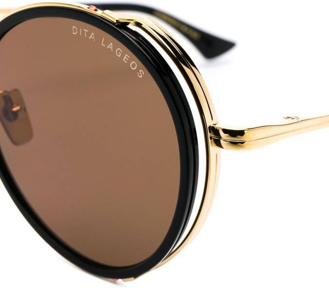 Dita Eyewear Lageos zonnebril met oversized montuur Zwart