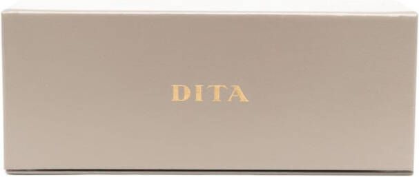 Dita Eyewear Zonnebril met rond montuur Goud