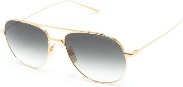 Dita Eyewear Zonnebril met rond montuur Goud