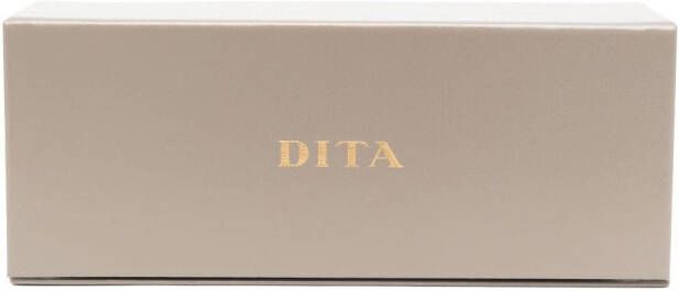 Dita Eyewear Zonnebril met rond montuur Goud