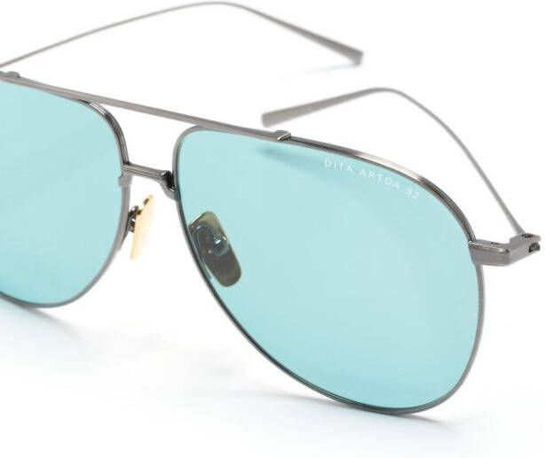 Dita Eyewear Zonnebril met rond montuur Zilver