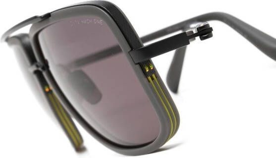 Dita Eyewear Zonnebril met vierkant montuur Zwart