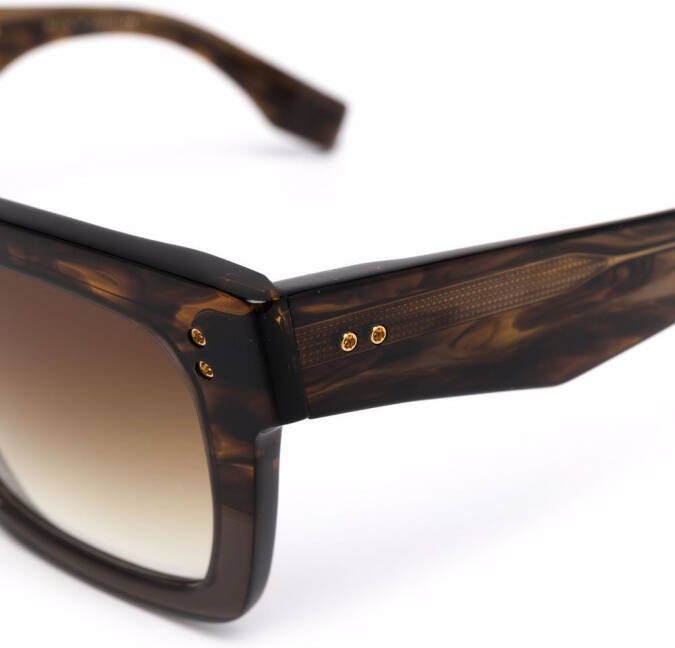 Dita Eyewear Mastix zonnebril met vierkant montuur Bruin