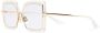 Dita Eyewear Narcissus zonnebril met vierkant montuur Goud - Thumbnail 2