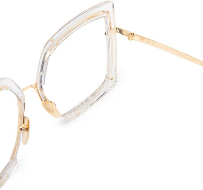 Dita Eyewear Narcissus zonnebril met vierkant montuur Goud