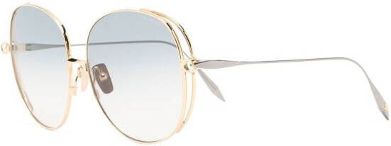 Dita Eyewear Zonnebril met rond montuur Goud