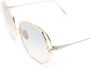 Dita Eyewear Zonnebril met rond montuur Goud - Thumbnail 3