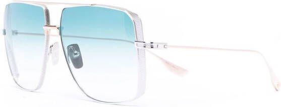Dita Eyewear Zonnebril met oversized montuur Zilver