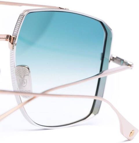 Dita Eyewear Zonnebril met oversized montuur Zilver