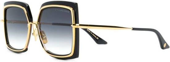 Dita Eyewear Oversized zonnebril met vierkant montuur Zwart