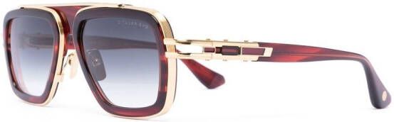 Dita Eyewear Zonnebril met piloten montuur Bruin