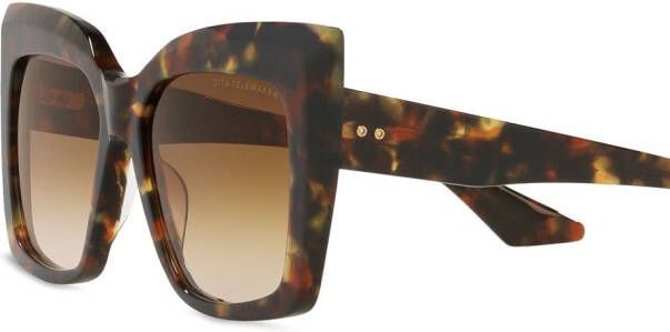 Dita Eyewear Telemaker zonnebril met vierkant montuur Groen