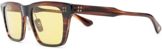 Dita Eyewear Zonnebril met vierkant montuur Bruin