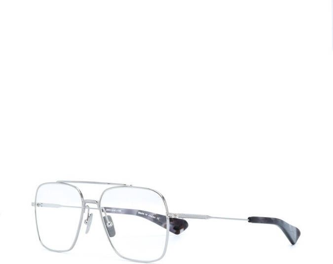 Dita Eyewear Flight Seven zonnebril met piloten montuur Metallic