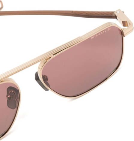 Dita Eyewear Zonnebril met piloten montuur Bruin